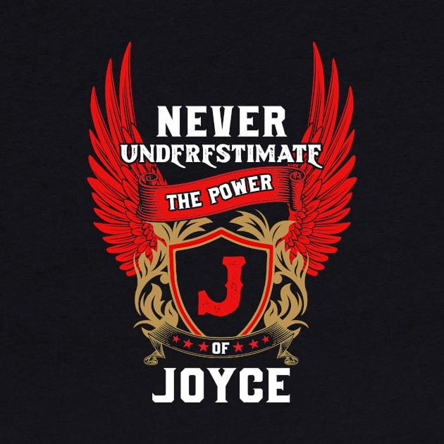 Never Underestimate The Power Joyce - Joyce First Name Tshirt Funny Gifts by dmitriytewzir